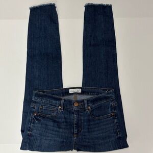 Loft Modern Skinny Size 2 Women's Jeans Ragged Hem With Stretch